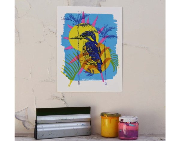 Common Kingfisher Screen Print